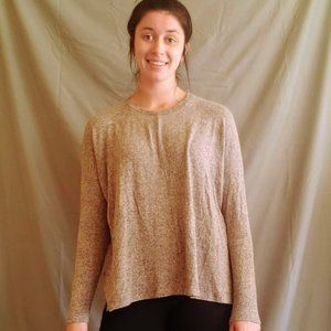 blush pink long-sleeve cotton tunic